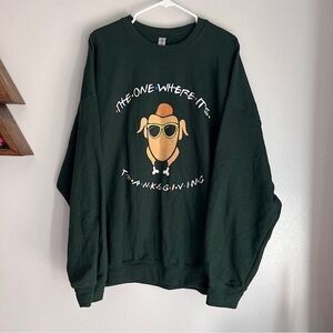 Friends Thanksgiving Turkey Graphic Crewneck